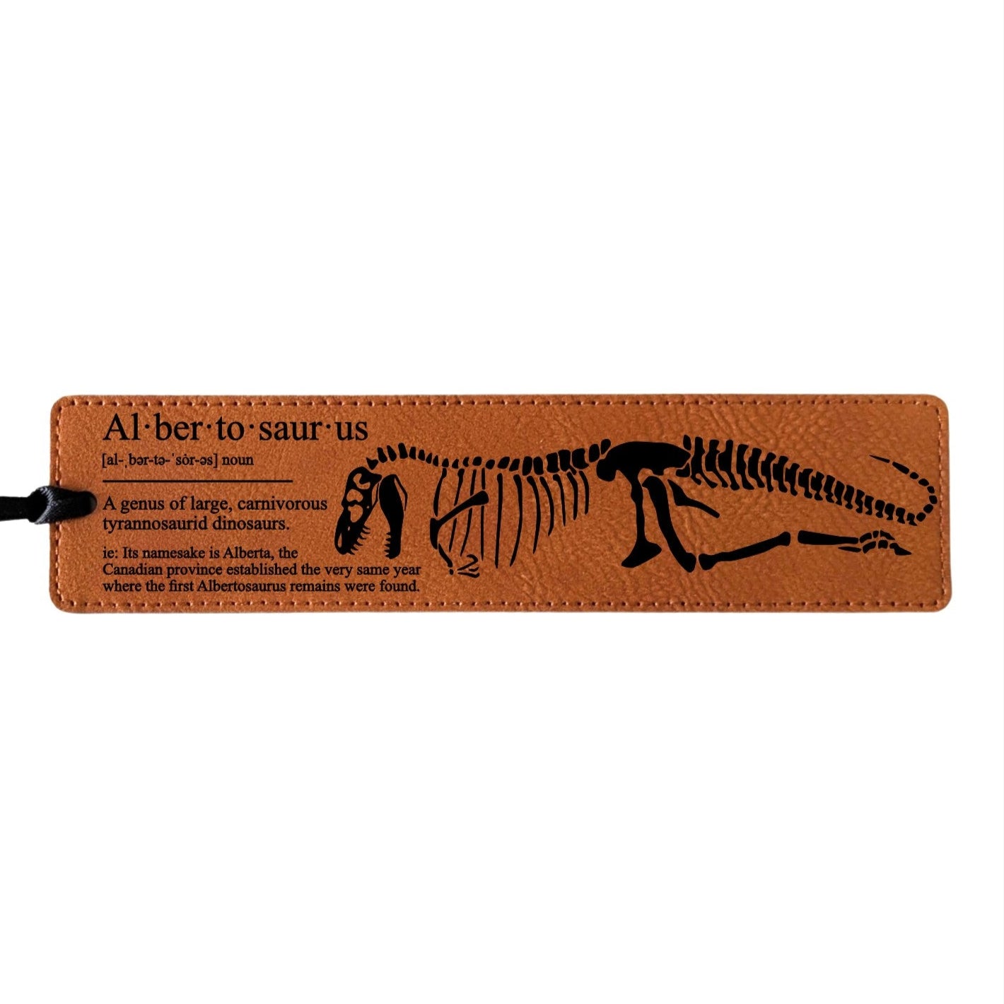 Albertosaurus Definition - Leatherette Bookmark