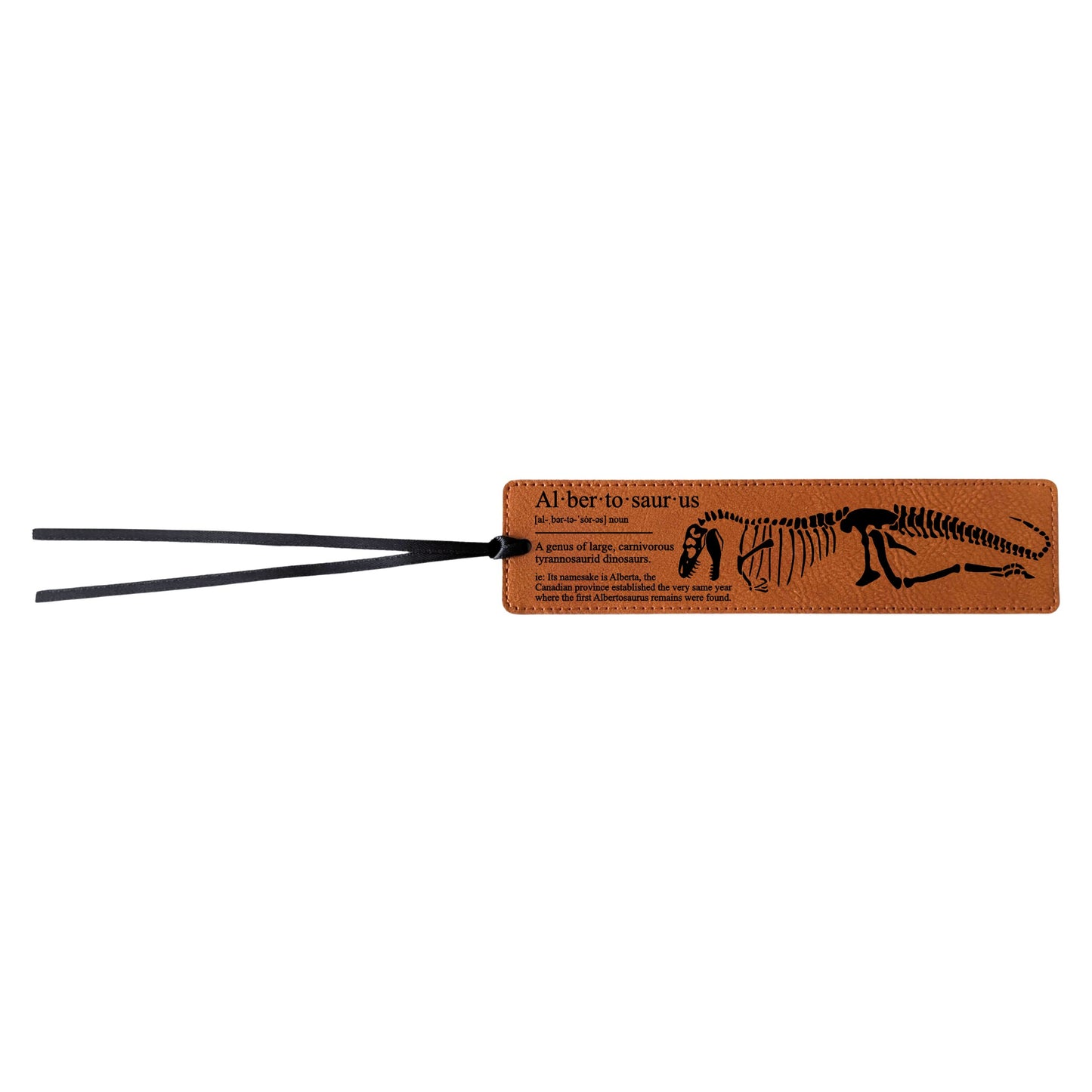 Albertosaurus Definition - Leatherette Bookmark
