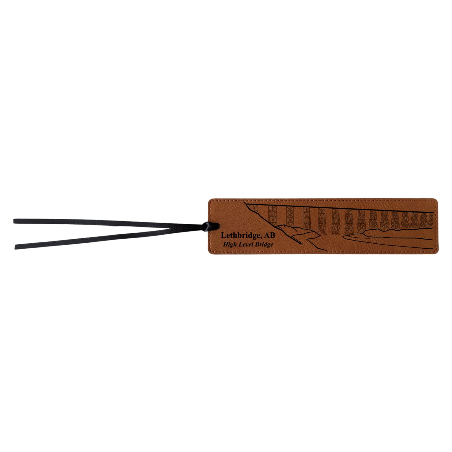 High Level Bridge Lethbridge - Leatherette Bookmark