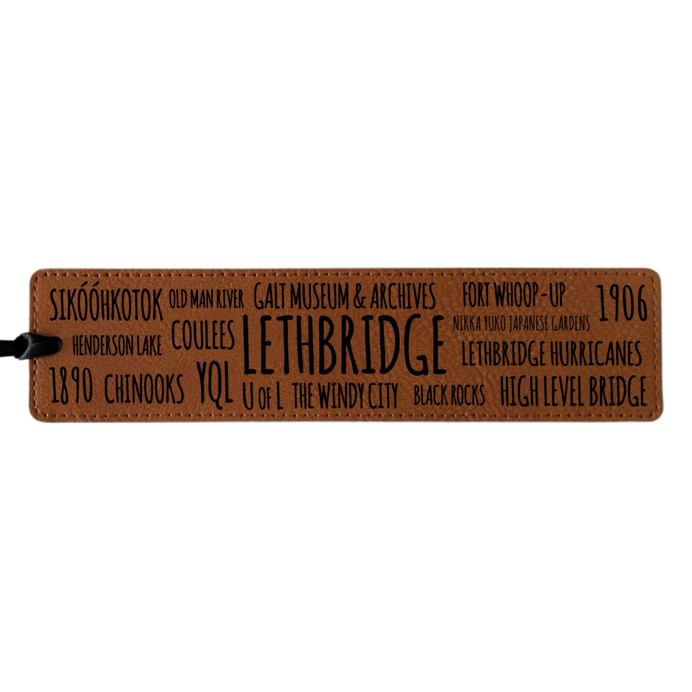 Lethbridge Word Salad - Leatherette Bookmark