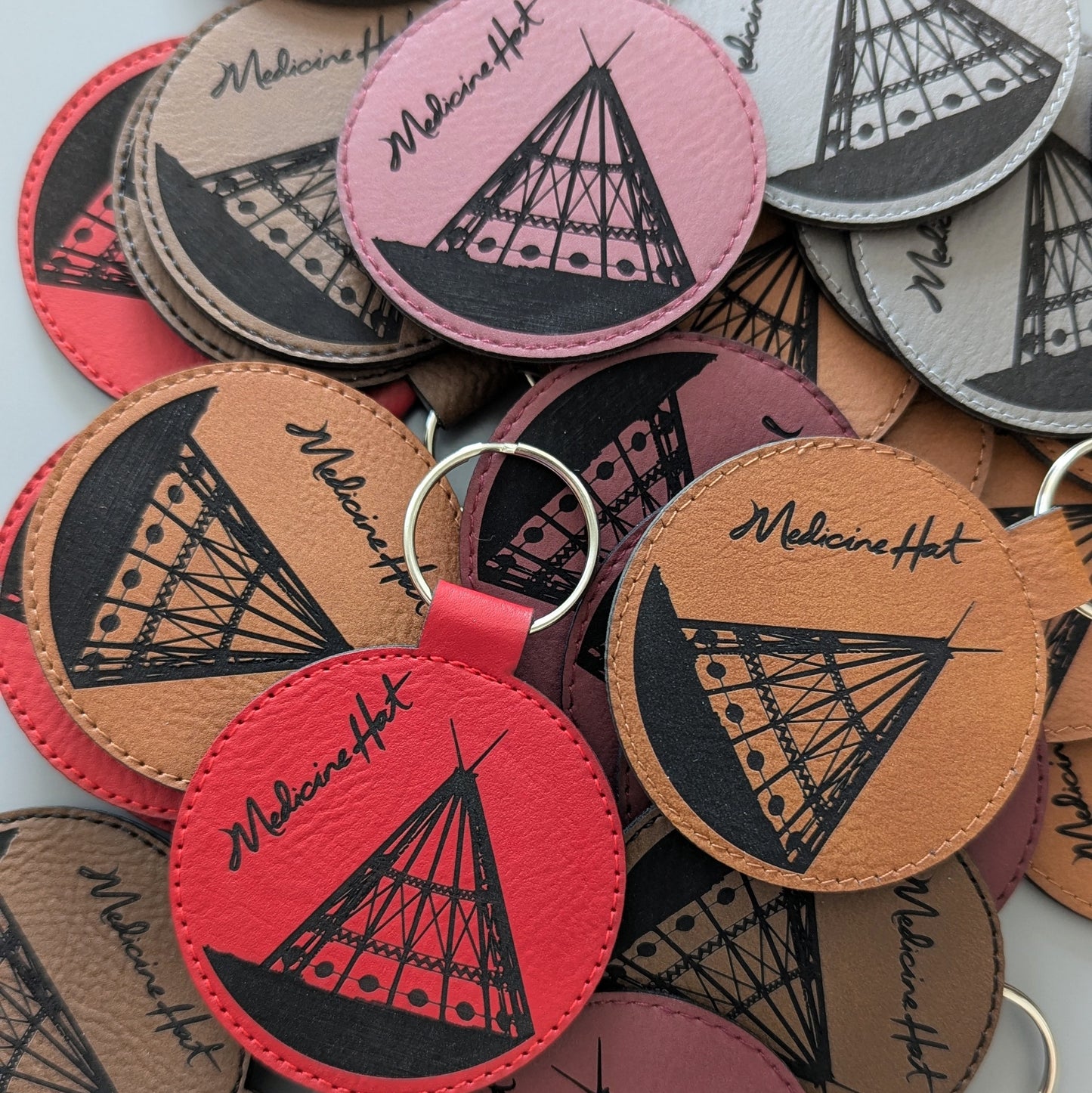 100 Bulk Custom Keychains (Your Logo/Artwork)