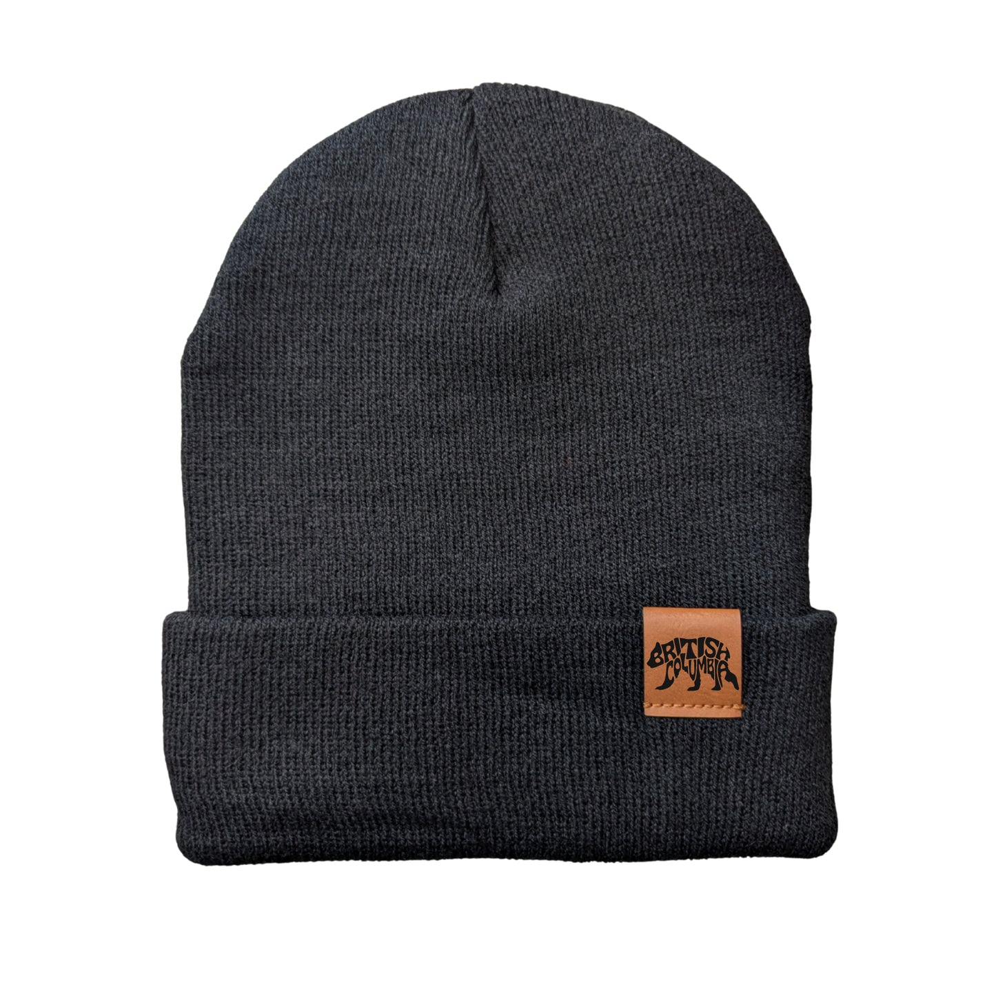 PRE-ORDER Canada-Made Cuffed Toque / Beanie w BC Bear Tag