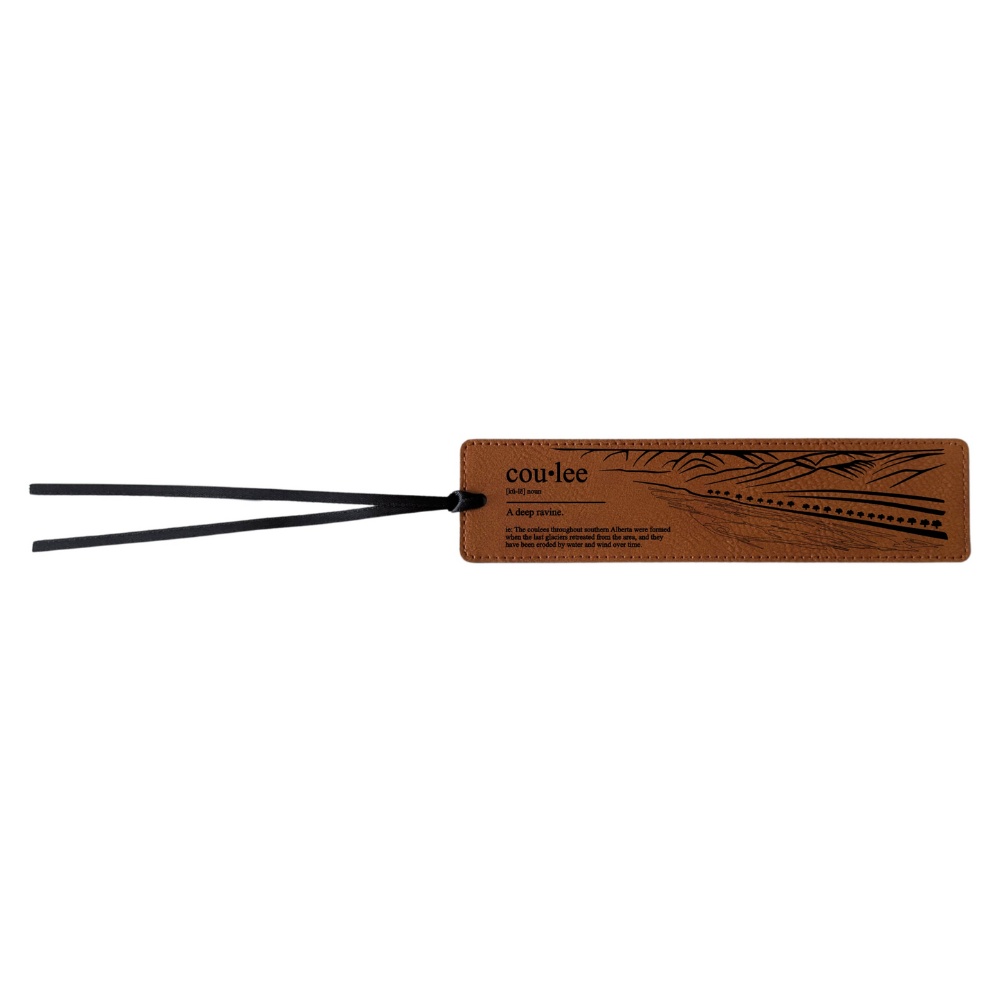 Coulee Definition - Leatherette Bookmark