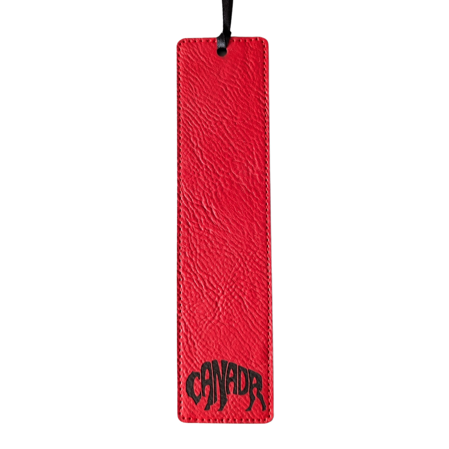 Canada Bison (Buffalo) Typography - Leatherette Bookmark