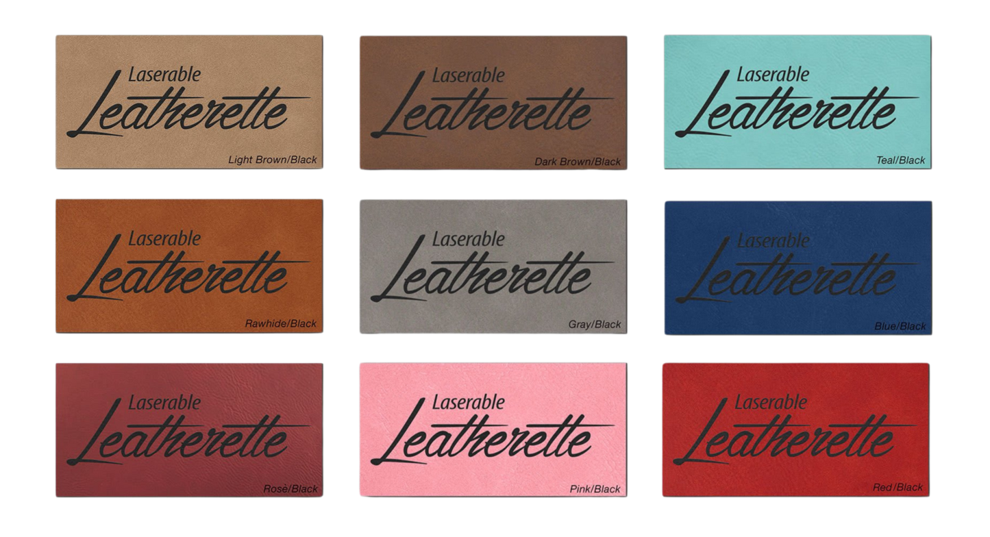 Lethbridge Heart Typography - Leatherette Bookmark