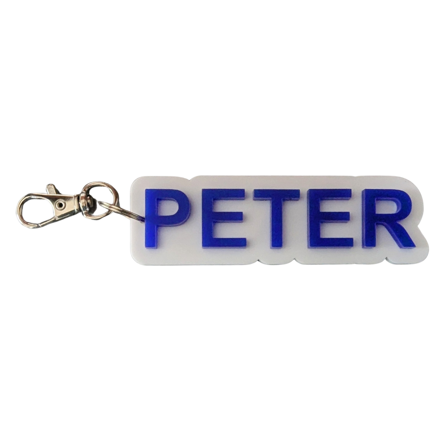 3D Acrylic Name Bag Tags/Keychains