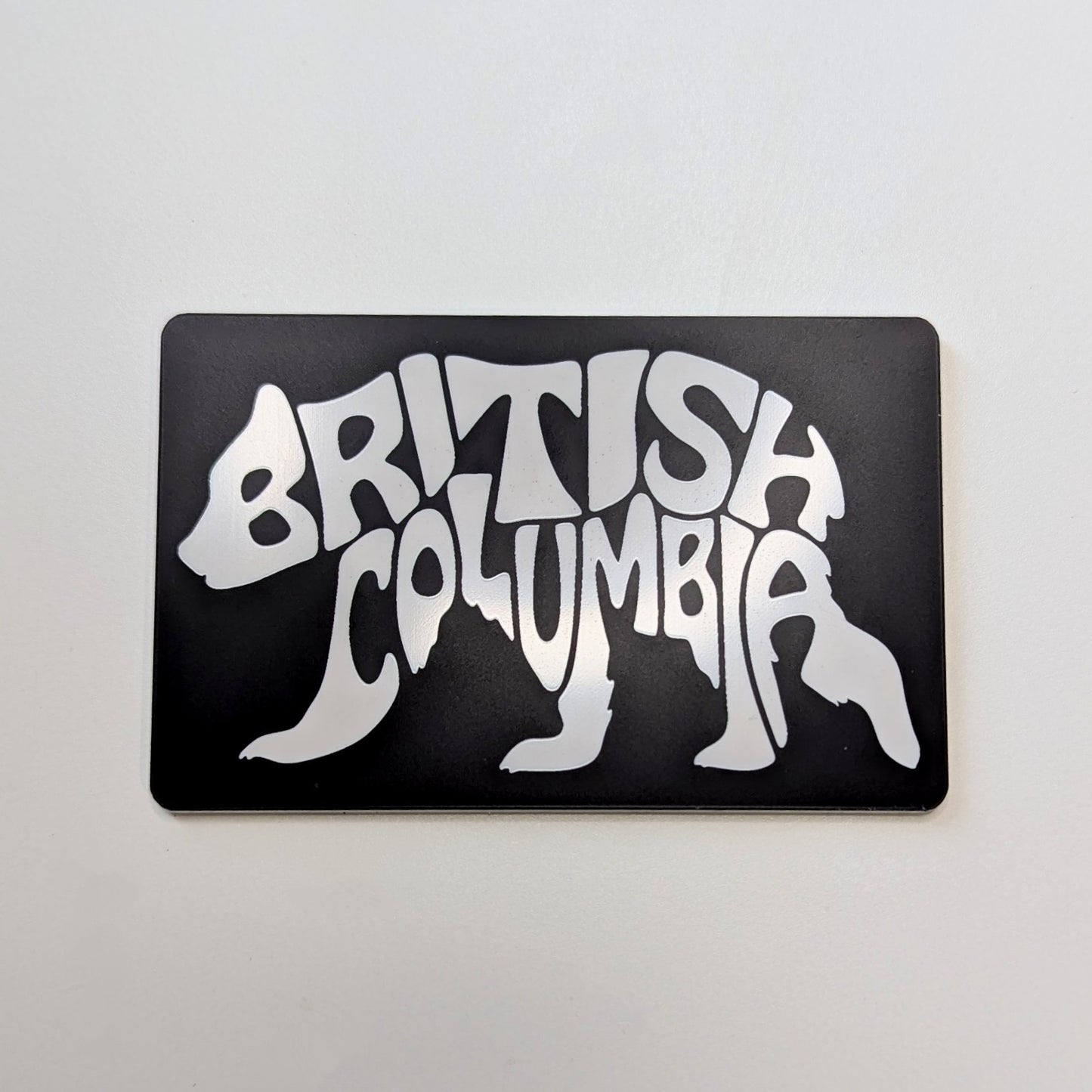 BC Bear Typography Souvenir Magnet