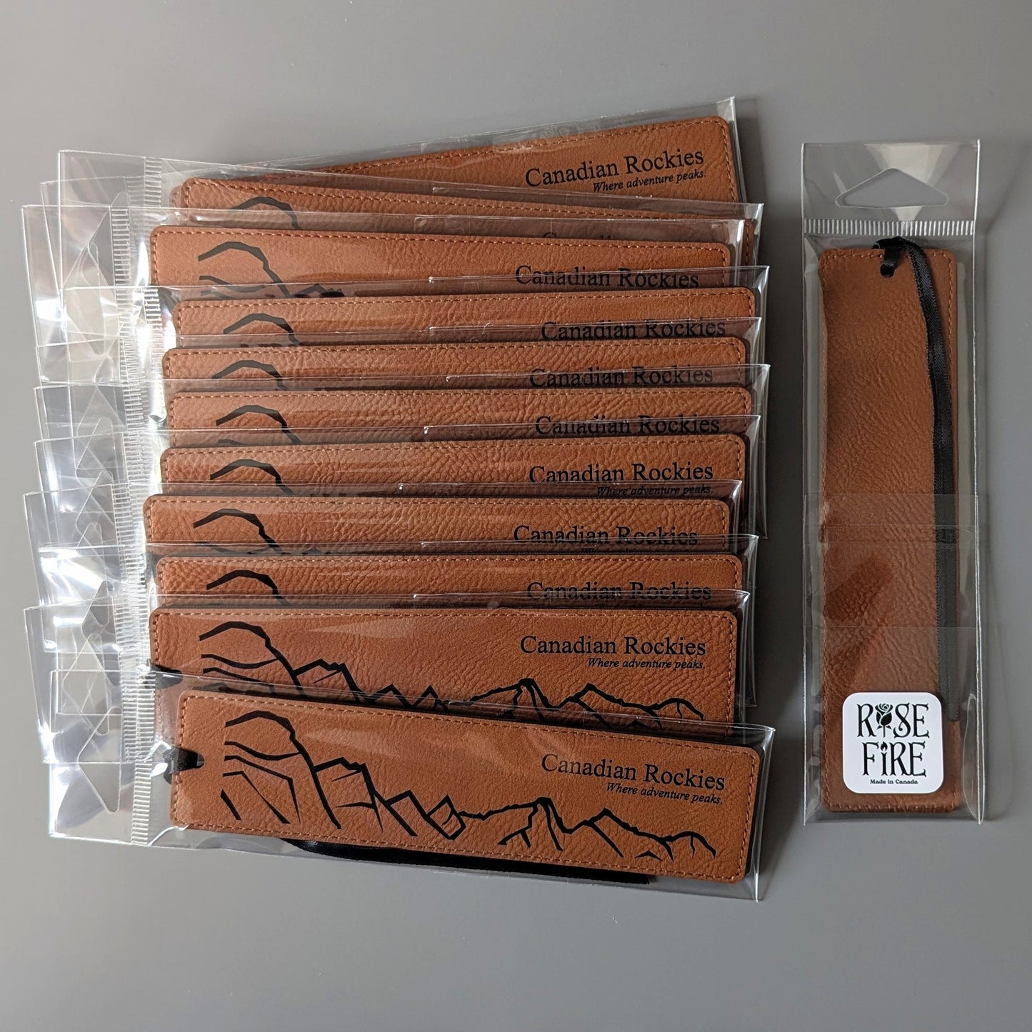 The Canadian Rockies - Leatherette Bookmark