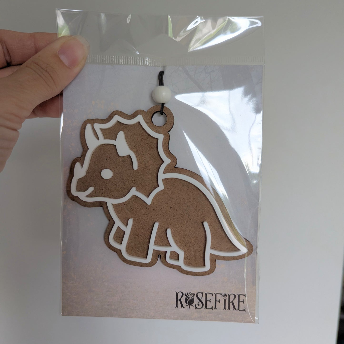 Triceratops Gingerbread Cookie Dinosaur Ornament