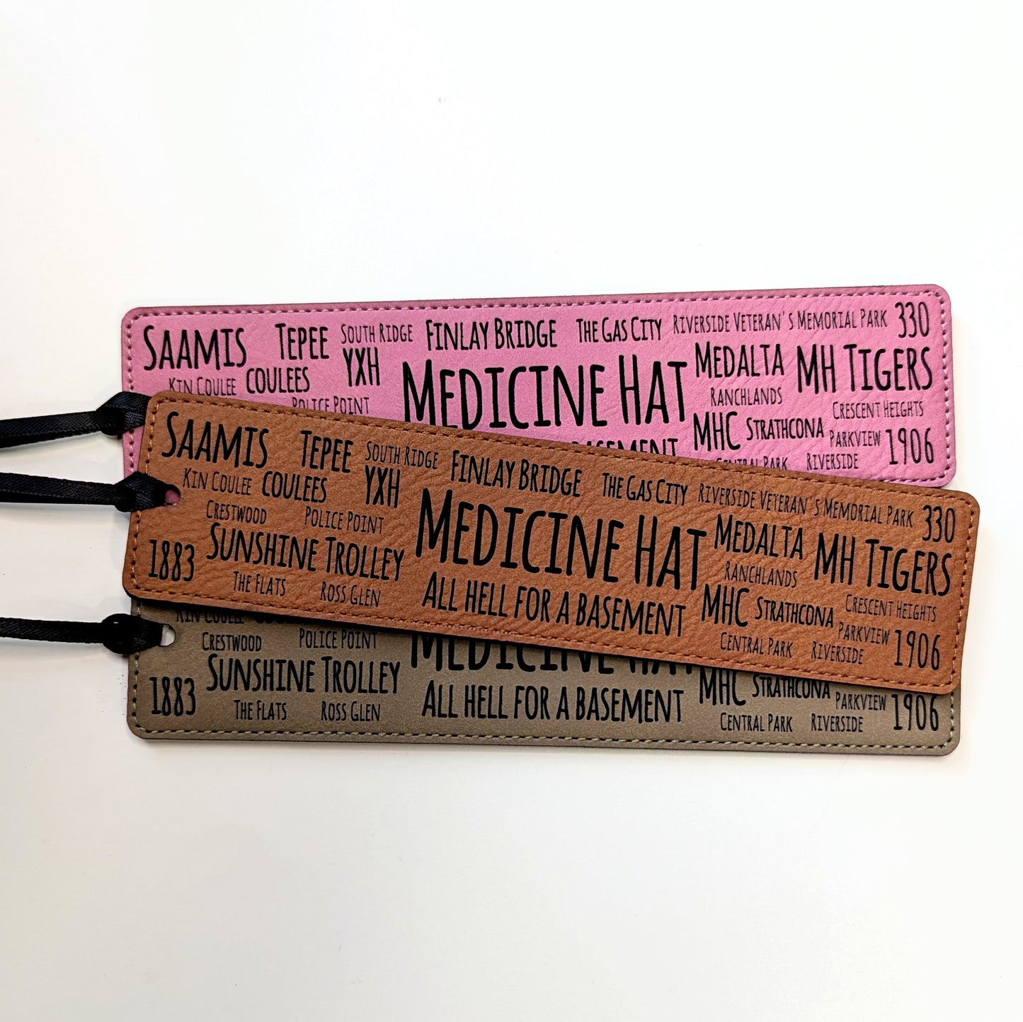 Medicine Hat Word Salad - Leatherette Bookmark
