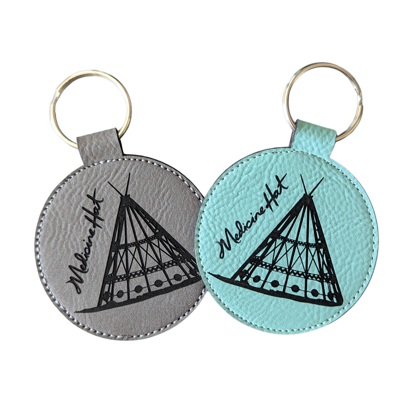 Medicine Hat Tepee Travel Souvenir Keychain