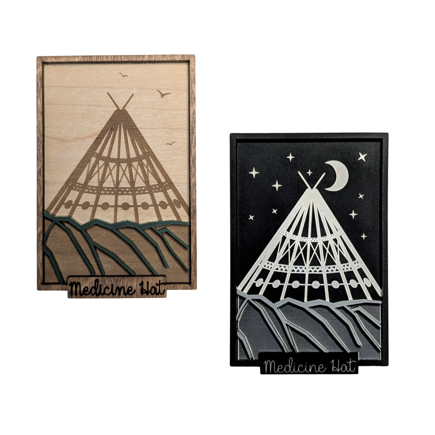 3D Picture Frame Magnet - Medicine Hat Tepee