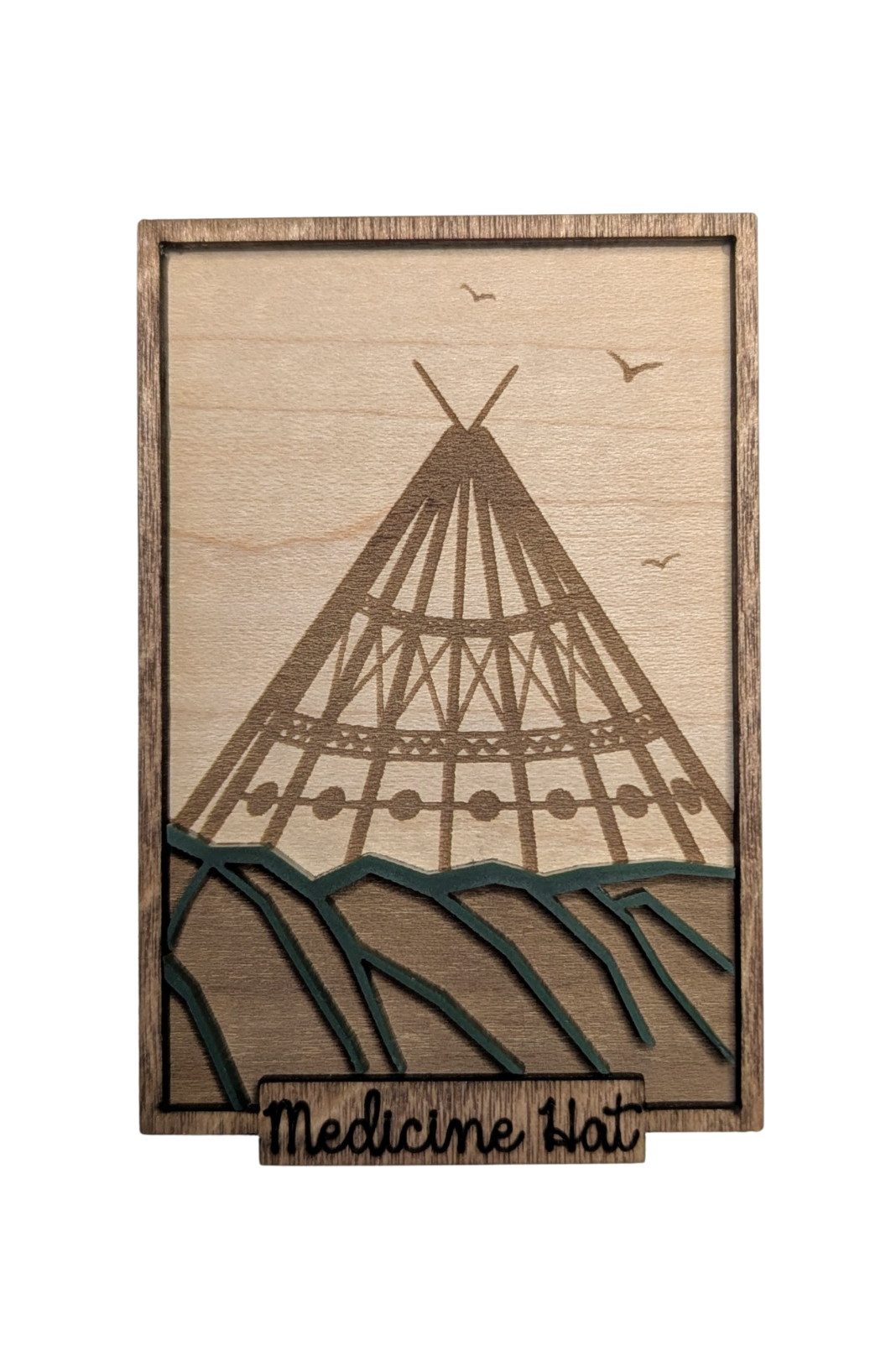 3D Picture Frame Magnet - Medicine Hat Tepee
