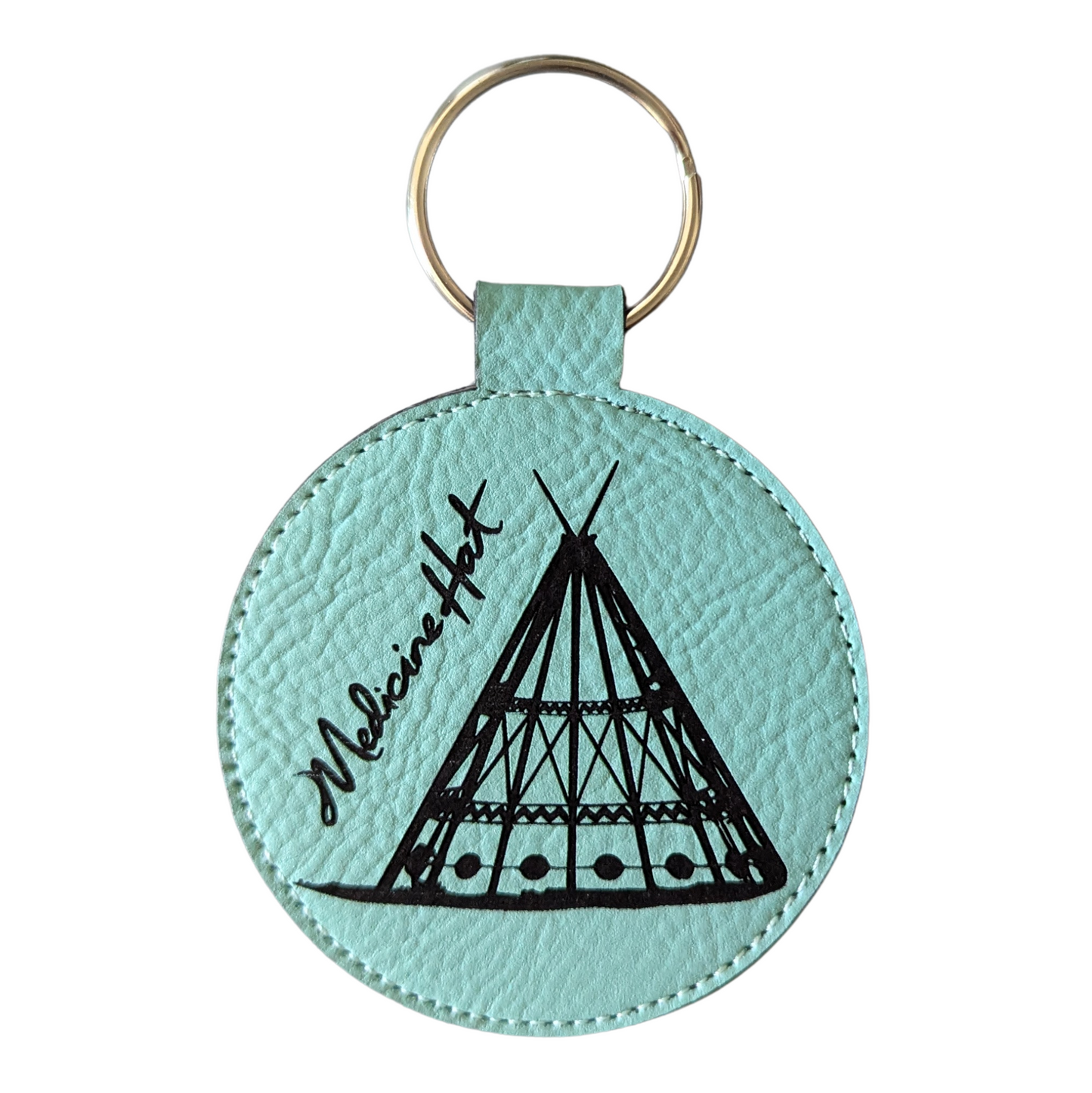 Medicine Hat Tepee Travel Souvenir Keychain