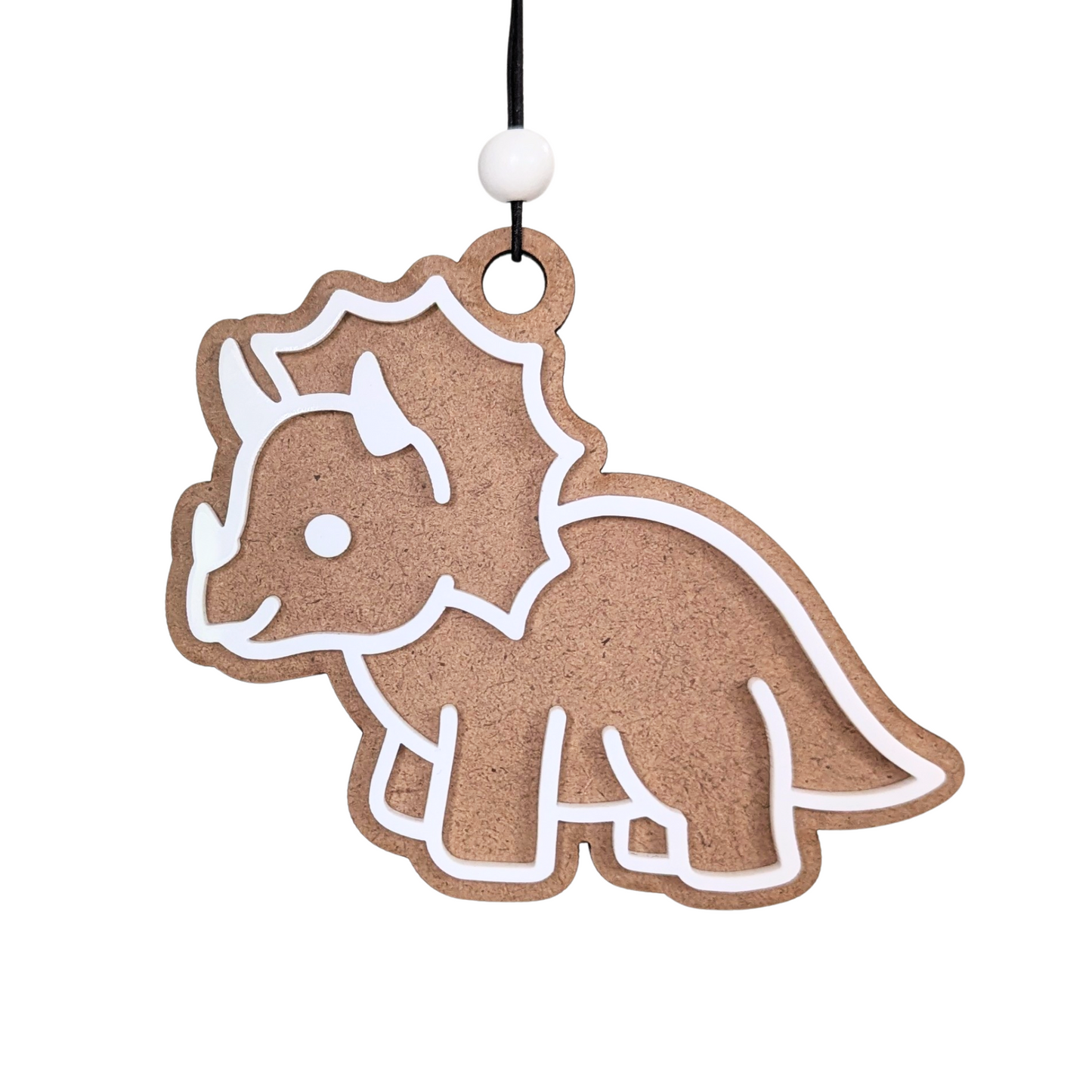 Triceratops Gingerbread Cookie Dinosaur Ornament