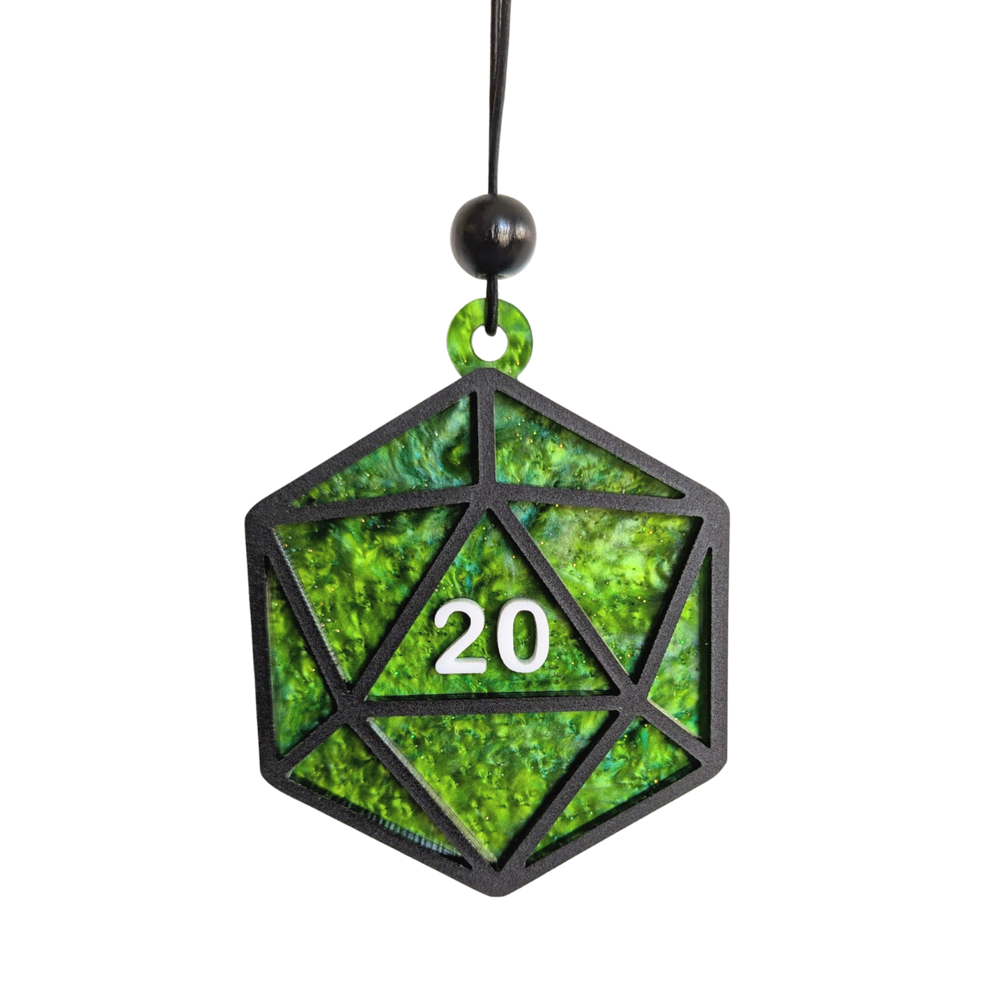 Leveled Up D20 Dice Fridge Magnet OR Ornament