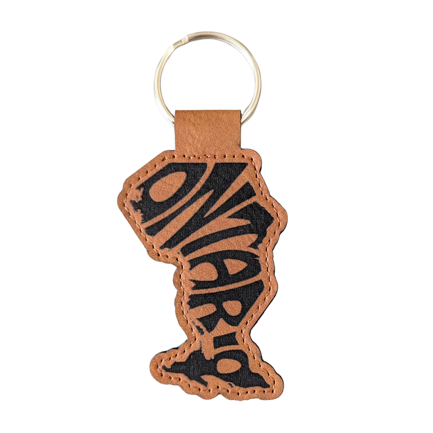 Ontario Typography Travel Souvenir Keychain