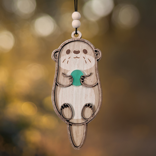 Sea Otter Ornament/Car Mirror Charm