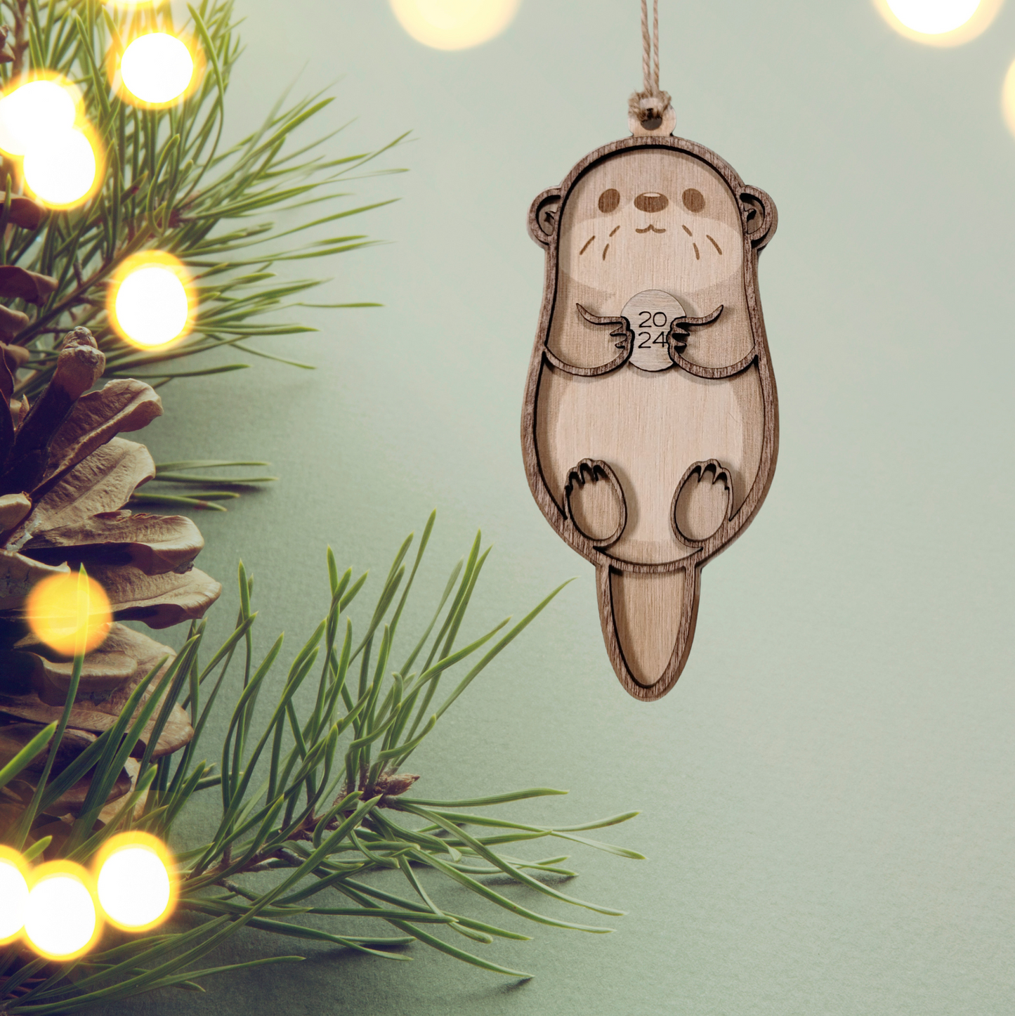 Sea Otter Christmas Ornament