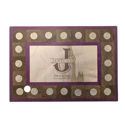 OOAK Engraved Decorative Board with Monogram