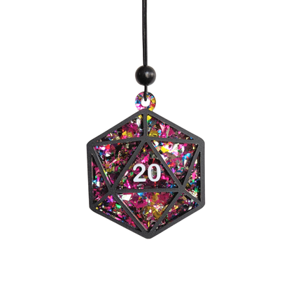 Leveled Up D20 Dice Fridge Magnet OR Ornament