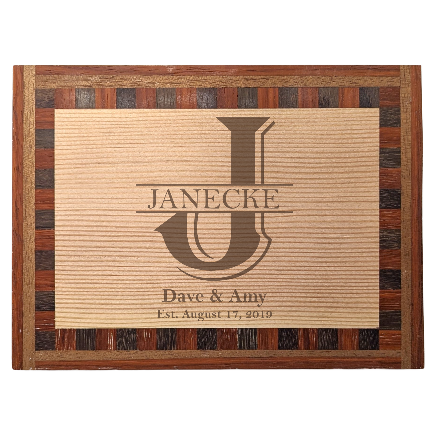 OOAK Engraved Decorative Board with Monogram