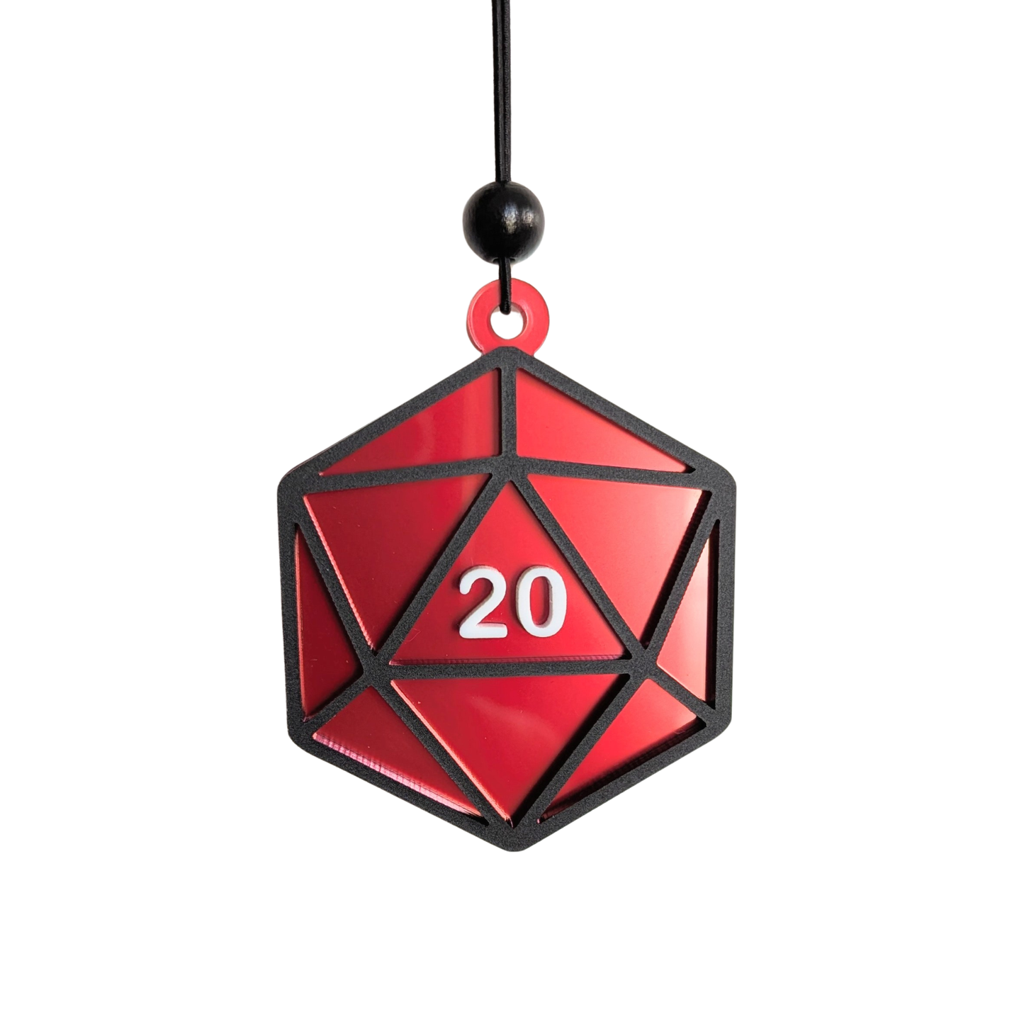 Leveled Up D20 Dice Fridge Magnet OR Ornament
