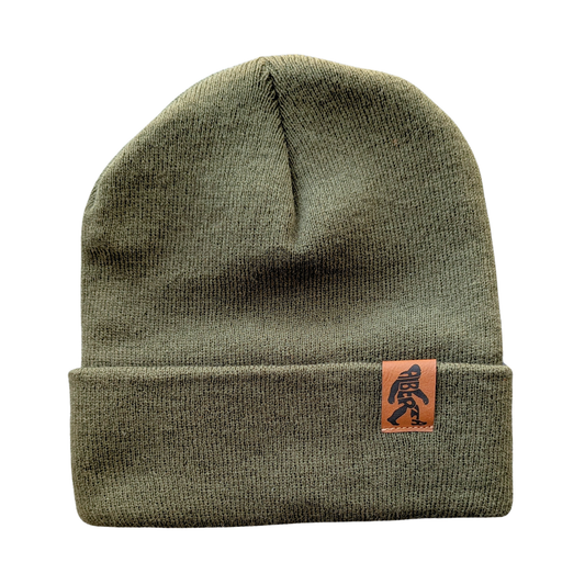 Canada-Made Cuffed Toque / Beanie w Alberta Sasquatch Tag