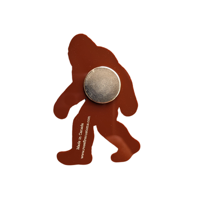 Alberta Sasquatch Typography Engraved Magnet