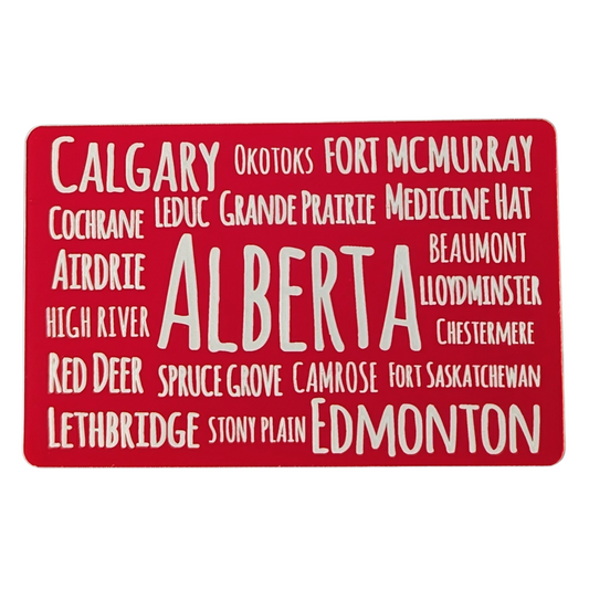 Alberta 'Word Salad' Souvenir Magnet