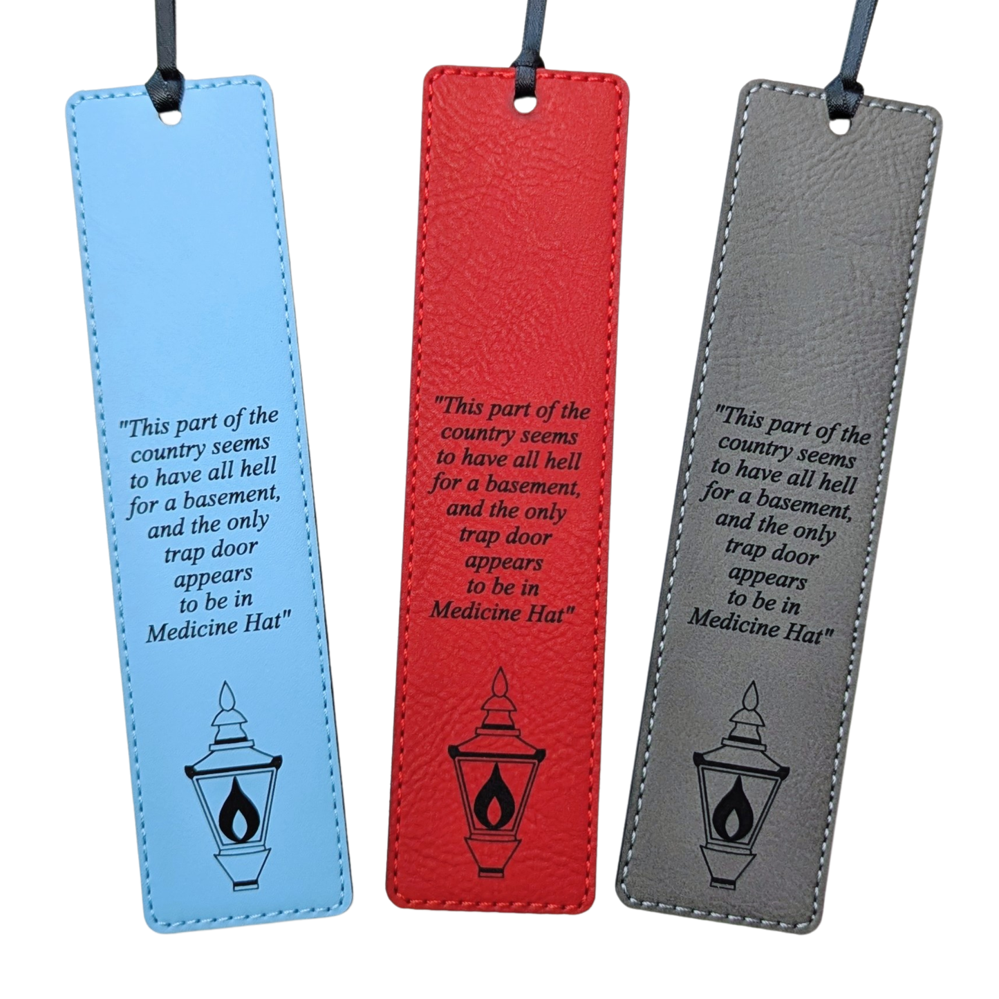 All Hell for a Basement - Medicine Hat Leatherette Bookmark