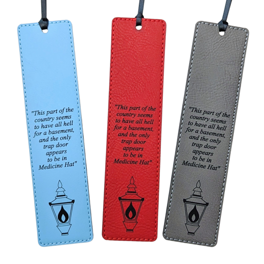 All Hell for a Basement - Medicine Hat Leatherette Bookmark