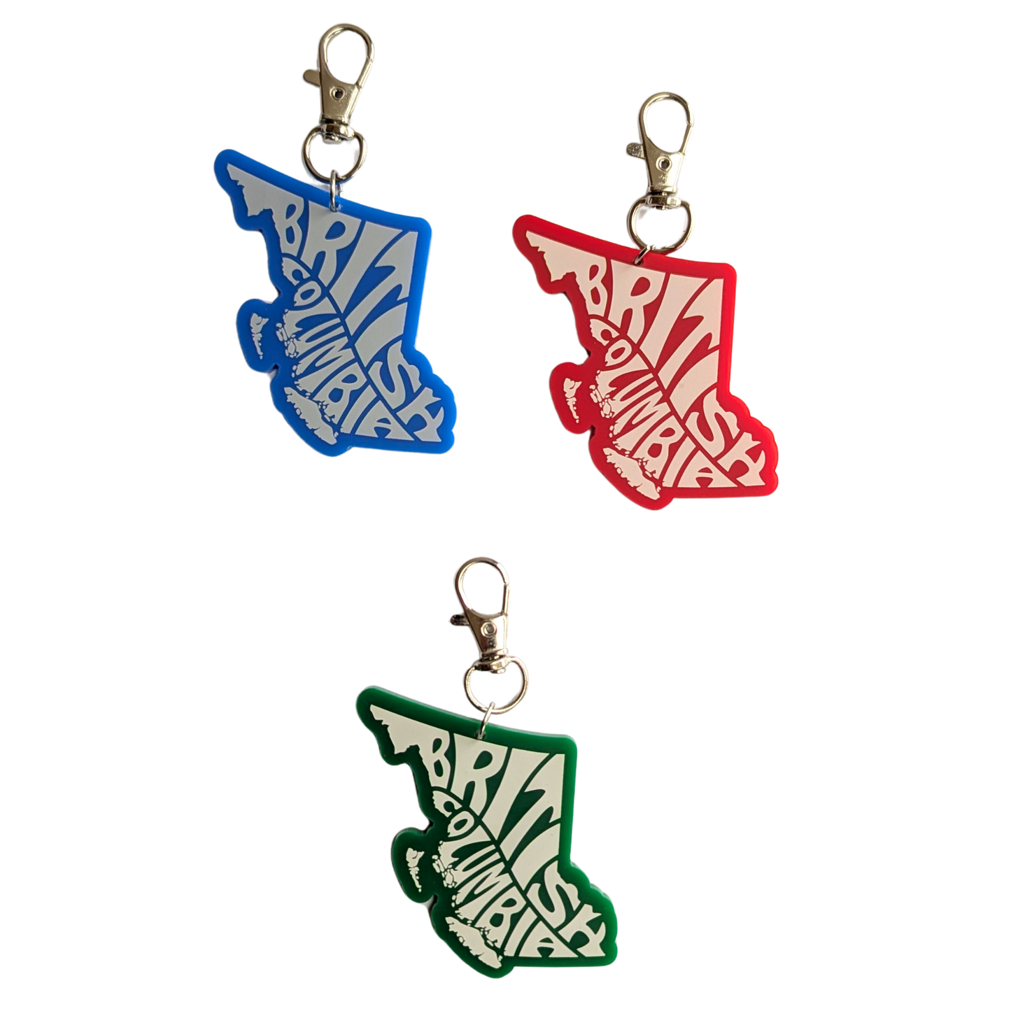 Canada Province Typography Bag/Keychain Charm Souvenir