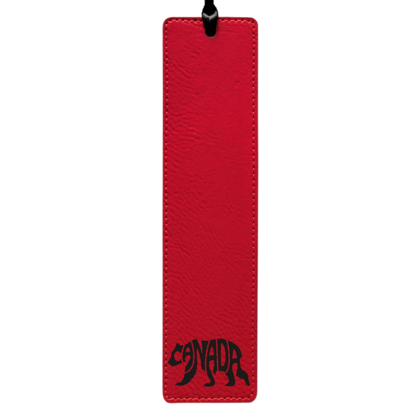 Canada Bear Typography - Leatherette Bookmark