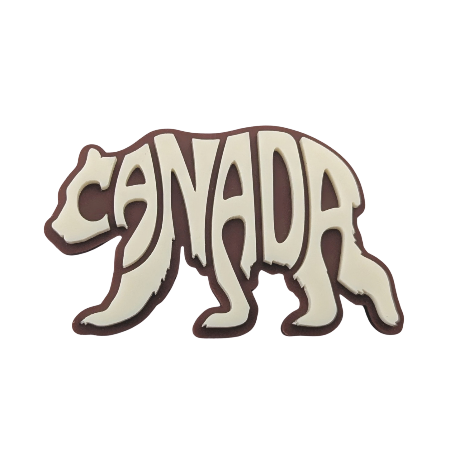 Canada Bear Typography Magnet (3D Acrylic)