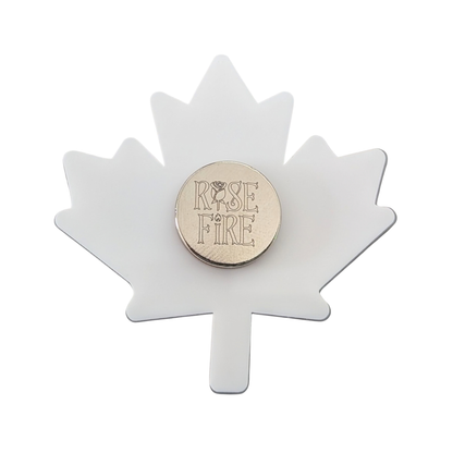 Canada Maple Leaf Typography Magnet (3D Acrylic)