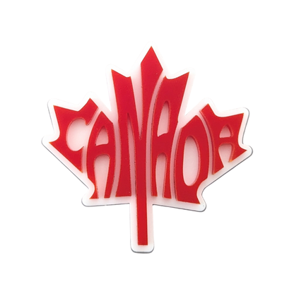Canada Maple Leaf Typography Magnet (3D Acrylic)