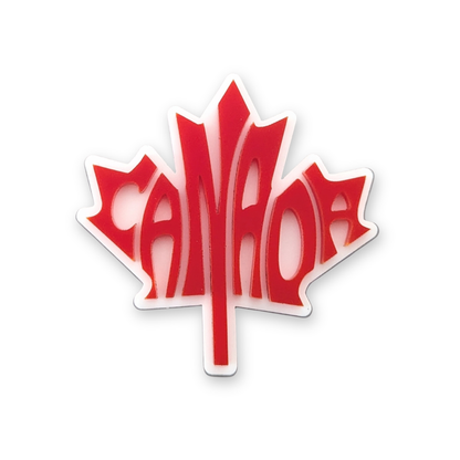Canada Maple Leaf Typography Magnet (3D Acrylic)
