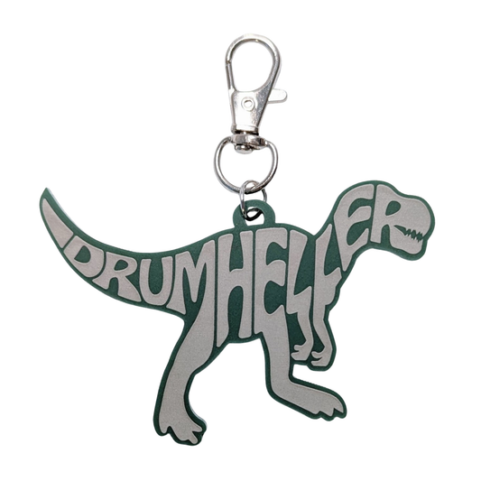 Drumheller Dinosaur Typography Bag/Keychain Charm