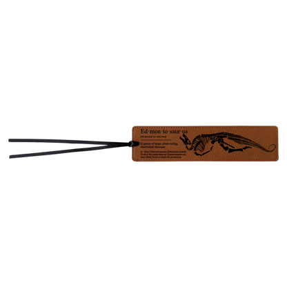 Edmontosaurus Definition - Leatherette Bookmark