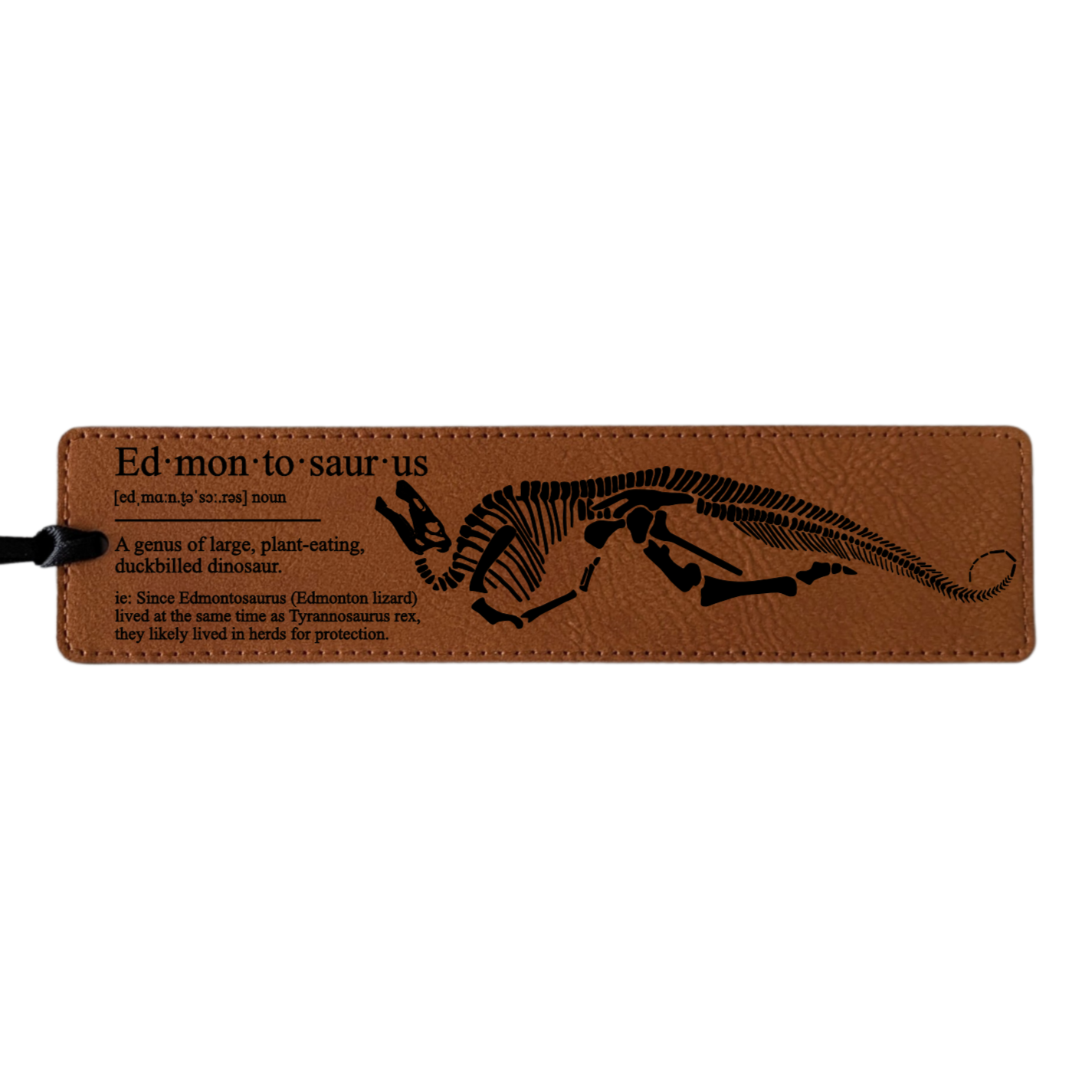 Edmontosaurus Definition - Leatherette Bookmark