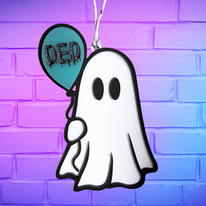 Cute Ghost with Balloon Ornament