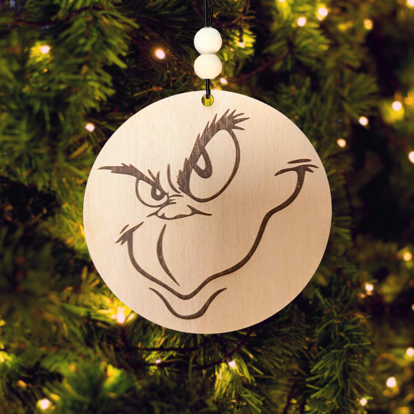 Grinch Face Ornament