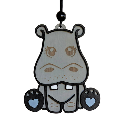 Cute Hippo Christmas Ornament - 2025 Optional