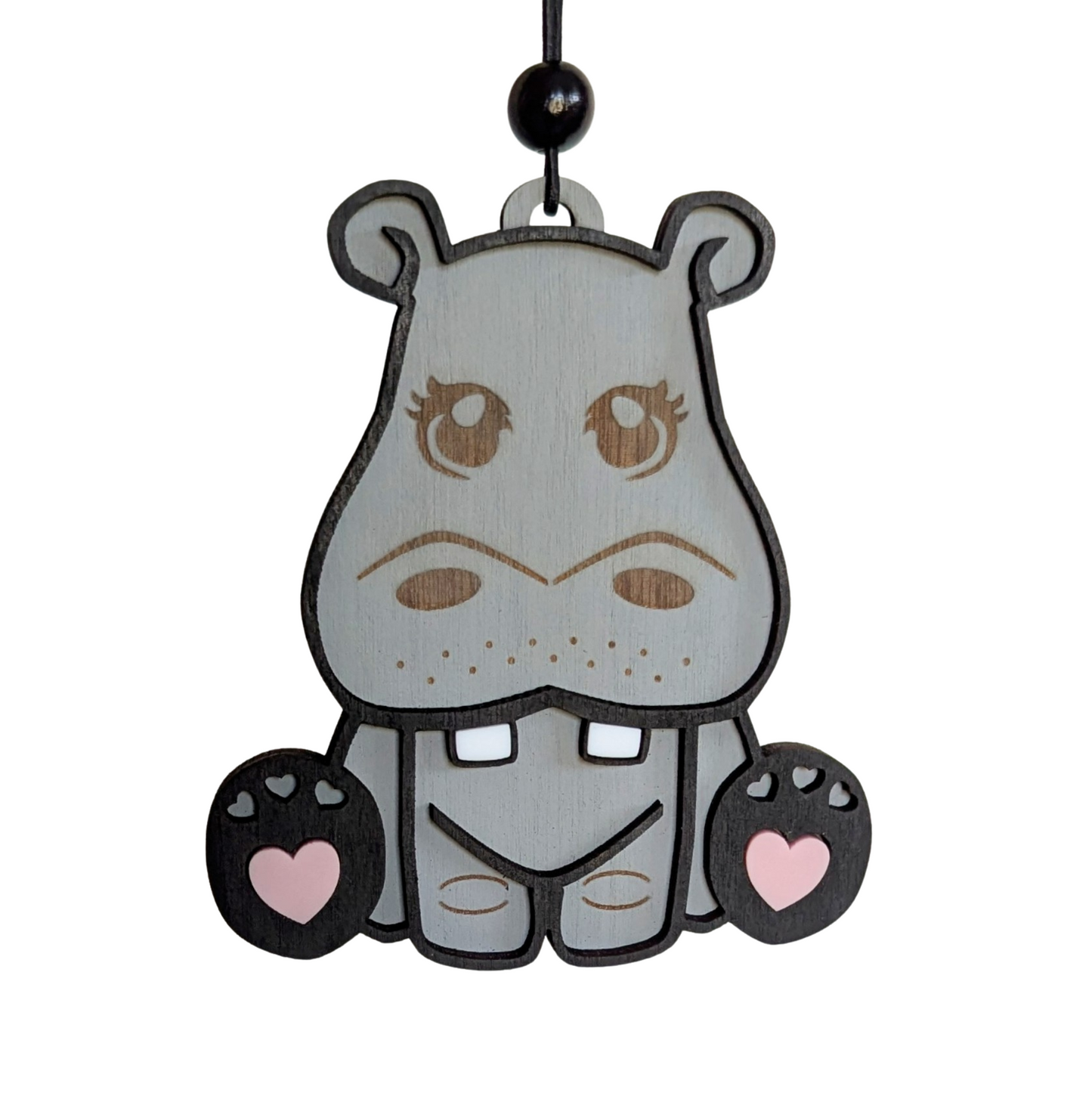 Cute Hippo Christmas Ornament - 2025 Optional