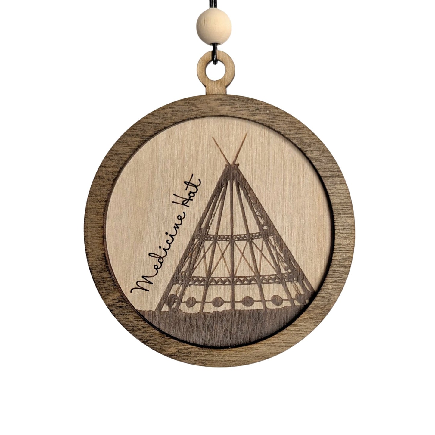 Medicine Hat Tepee Ornament