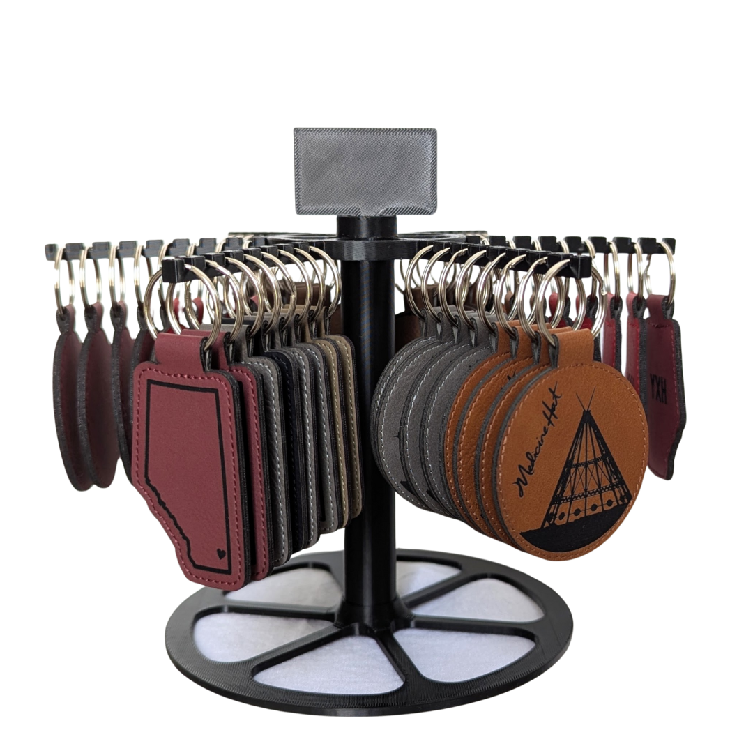 Spinning Keychain Stand – Rosefire Customs & Engraving
