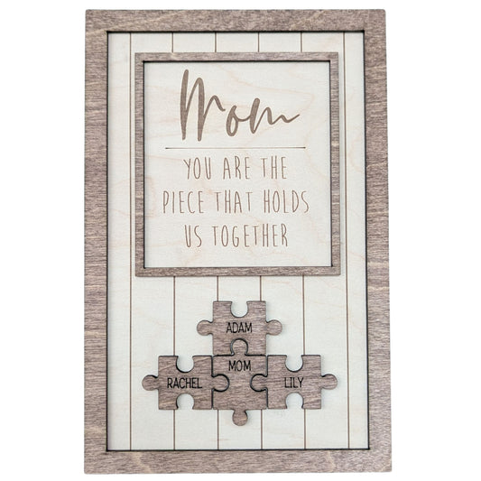 Mom Puzzle Sign