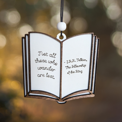 Open Book Ornament - Famous Quotes