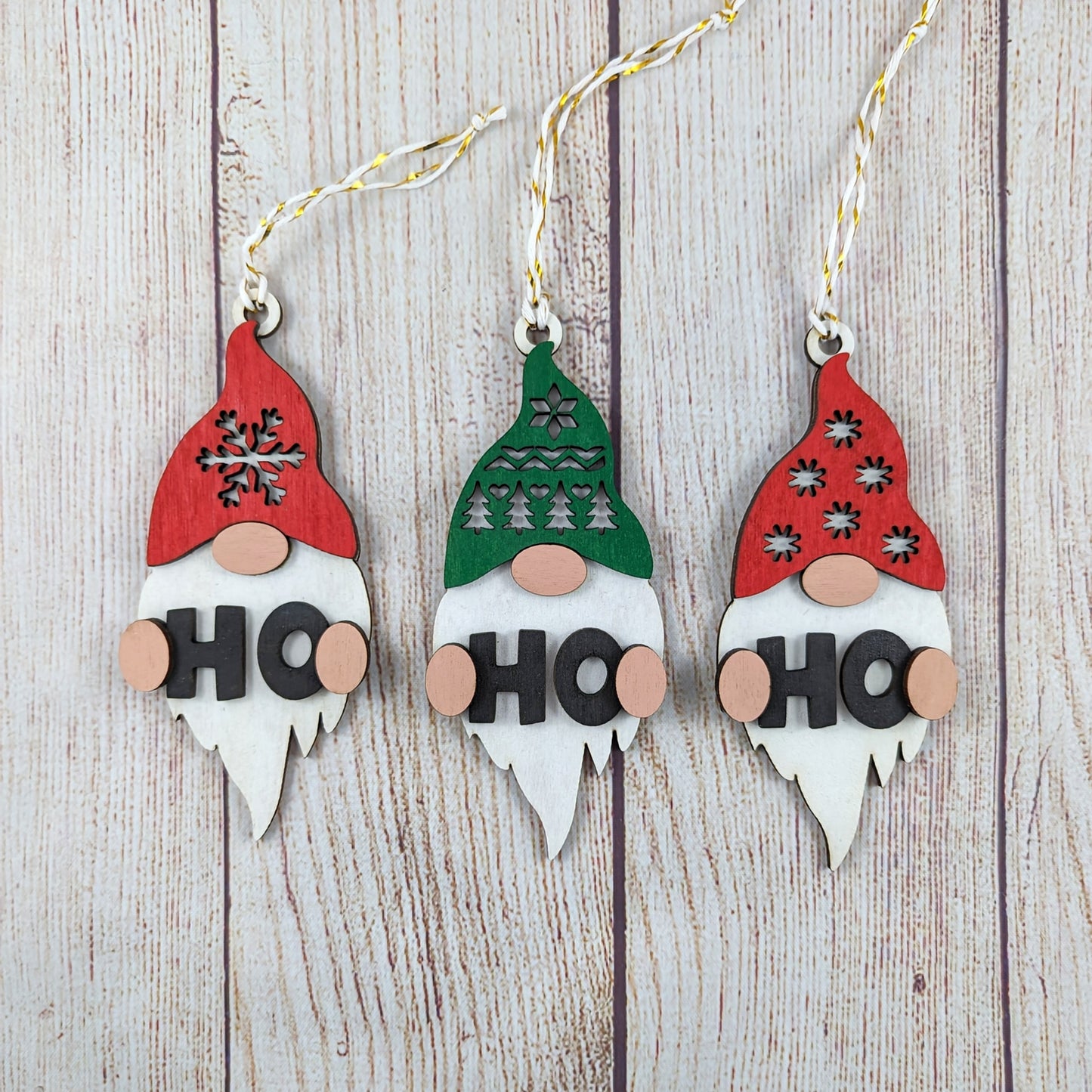 "HO HO HO" Wooden Gnome Gift Set